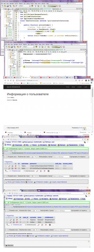 Отчёт от 11589 за Доска объявлений / MVC - информация о пользователе