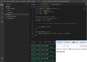 Отчёт от 11589 за Генератор qr кодов на Node JS / Подключение представления