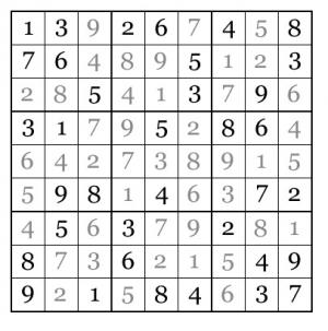 Отчёт от 11589 за Судоку / Вступление