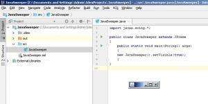 Отчёт от 12013 за Java Sweeper / Простое окно