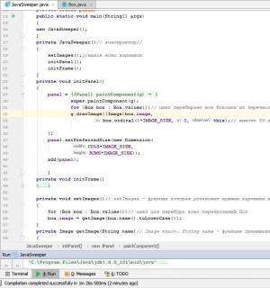 Отчёт от 12013 за Java Sweeper / Картинка в кубике