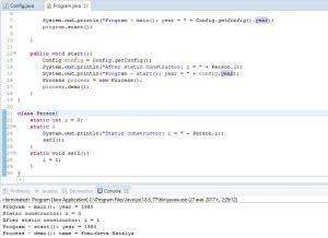 Отчёт от 1232 за Singleton / Singleton - Config - Static class