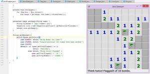 Отчёт от 1232 за Java Sweeper / Телеграмма о флажках