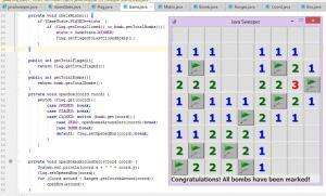 Отчёт от 1232 за Java Sweeper / День Победы!