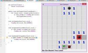 Отчёт от 1232 за Java Sweeper / Открываем карты