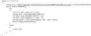 Отчёт от 1232 за Простой WPF  / WPF. Конвертер валюты. Курс валют в JSON.