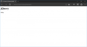 Отчёт от 12465 за Знакомство с jQuery / Синтаксис и простейший пример
