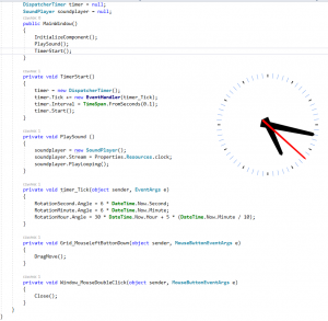 Отчёт от 12574 за WPF Clocks / Стрелочные часы