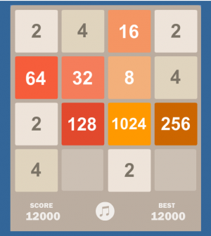 Отчёт от 1295 за Микроигры / 2048 - Учимся играть