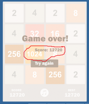 Отчёт от 1295 за Микроигры / 2048 - Учимся играть