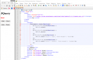 Отчёт от 1295 за Знакомство с jQuery / Эксперименты и кнопки