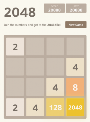 Отчёт от 13417 за Нано-игры / VIP урок. Игра 2048