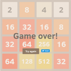 Отчёт от 13540 за Микроигры / 2048 - Учимся играть