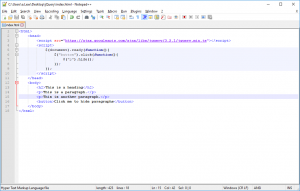 Отчёт от 13540 за Знакомство с jQuery / Синтаксис и простейший пример