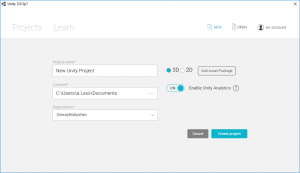 Отчёт от 13540 за Unity 3D / Установка Unity3D
