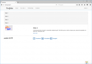Отчёт от 13540 за Портфолио на Bootstrap / Оформляем footer
