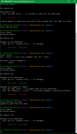 Отчёт от 14200 за Система Git / git add checkout