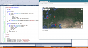 Отчёт от 14981 за ASP.NET и GMaps / Маркеры на карте