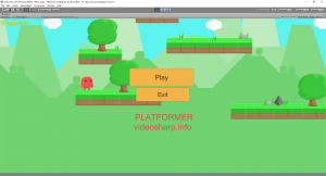 Отчёт от 14981 за Платформер на Unity / 2. Меню