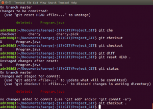 Отчёт от 16017 за Система Git / Deleted