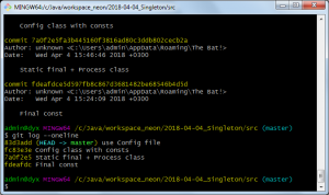Отчёт от 16017 за Singleton / Singleton - Config - Git commit