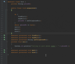 Отчёт от 16089 за Template method / Template Method - Girl - Program