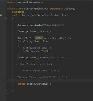 Отчёт от 16089 за Strategy / Strategy - Join - String/Buffer
