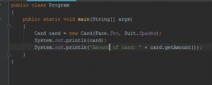 Отчёт от 16089 за Iterator / Iterator - BlackJack - Card