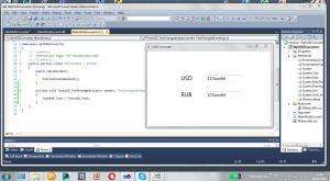 Отчёт от 162 за Простой WPF  / WPF. Конвертер валюты. Макет программы