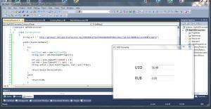 Отчёт от 162 за Простой WPF  / WPF. Конвертер валюты. Курс валют в JSON.