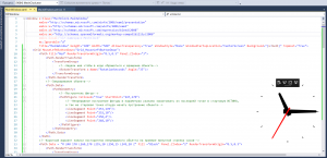 Отчёт от 16218 за WPF Clocks / Стрелочные часы