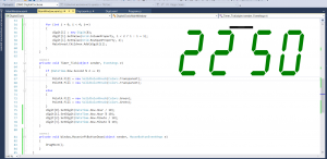 Отчёт от 16218 за WPF Clocks / Цифровые часы. Запуск.