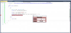 Отчёт от 16218 за Простой WPF  / WPF. Конвертер валюты. Курс валют в JSON.