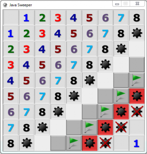 Отчёт от 16496 за Java Sweeper / Игровая координата