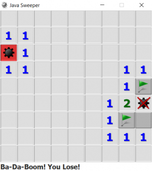 Отчёт от 16496 за Java Sweeper / Открываем карты