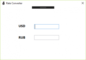 Отчёт от 16520 за Простой WPF  / WPF. Конвертер валюты. Макет программы