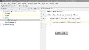 Отчёт от 16533 за Java Sweeper / Простое окно