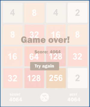 Отчёт от 16533 за Нано-игры / VIP урок. Игра 2048