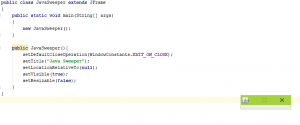 Отчёт от 16548 за Java Sweeper / Закрытие на выходе