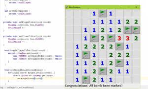 Отчёт от 16548 за Java Sweeper / День Победы!