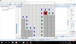 Отчёт от 16653 за Java Sweeper / Первая ошибка сапёра