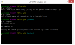 Отчёт от 17255 за Система Git / git init