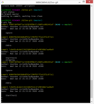 Отчёт от 17255 за Система Git / git ignore
