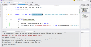 Отчёт от 17334 за Entity Framework / Миграция Базы