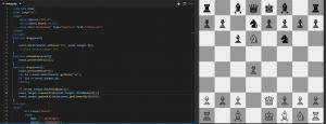 Отчёт от 17542 за НаноШахматы / JavaScript - Я тебя съем!