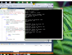 Отчёт от 17606 за Iterator / Iterator - BlackJack - Play game