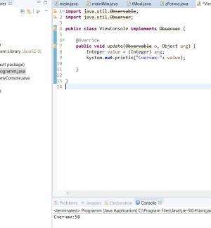 Отчёт от 17608 за MVC шаблон / MVC - Counter - ViewConsole