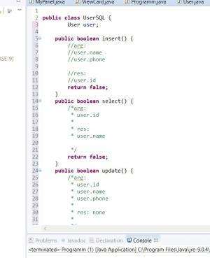 Отчёт от 17608 за MVC шаблон / MVC - PhoneBook - UserSQL - Methods