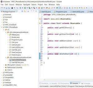 Отчёт от 17608 за MVC шаблон / MVC - PhoneBook - Model - Ресторанная аналогия