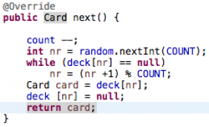 Отчёт от 17947 за Iterator / Iterator - BlackJack - Random